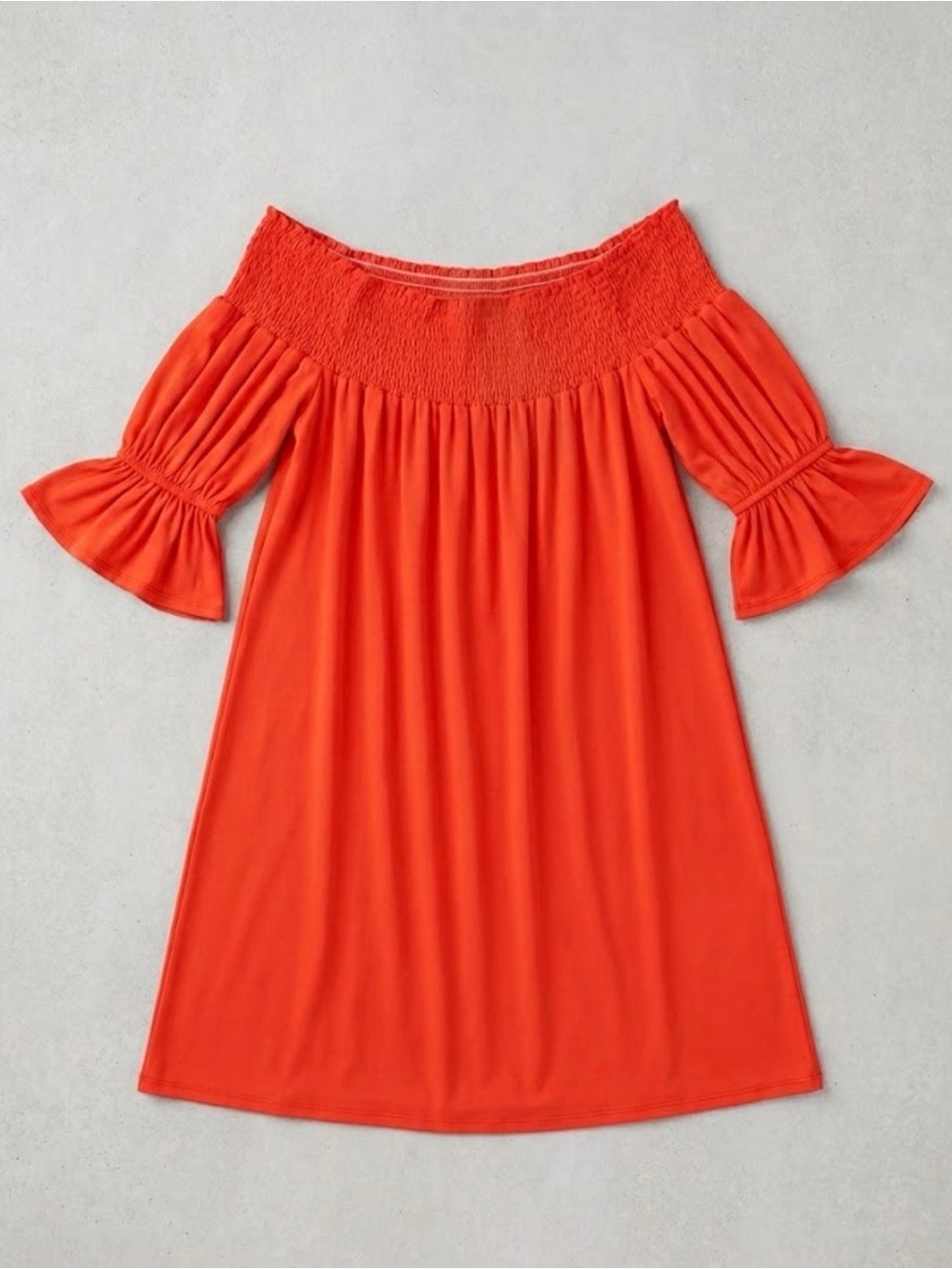 James & Joy Off-The-Shoulder Red Mini Dress Size M - Like New